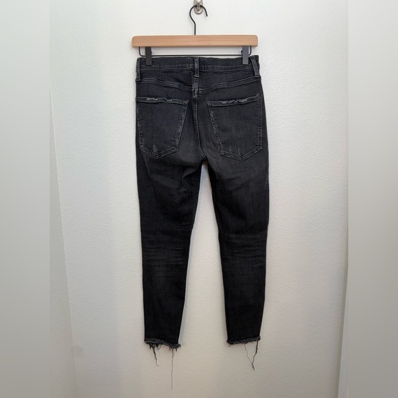 Agolde Sophie Hi Rise Crop Jeans in Temple (Black) Size 29 - Picture 6 of 12